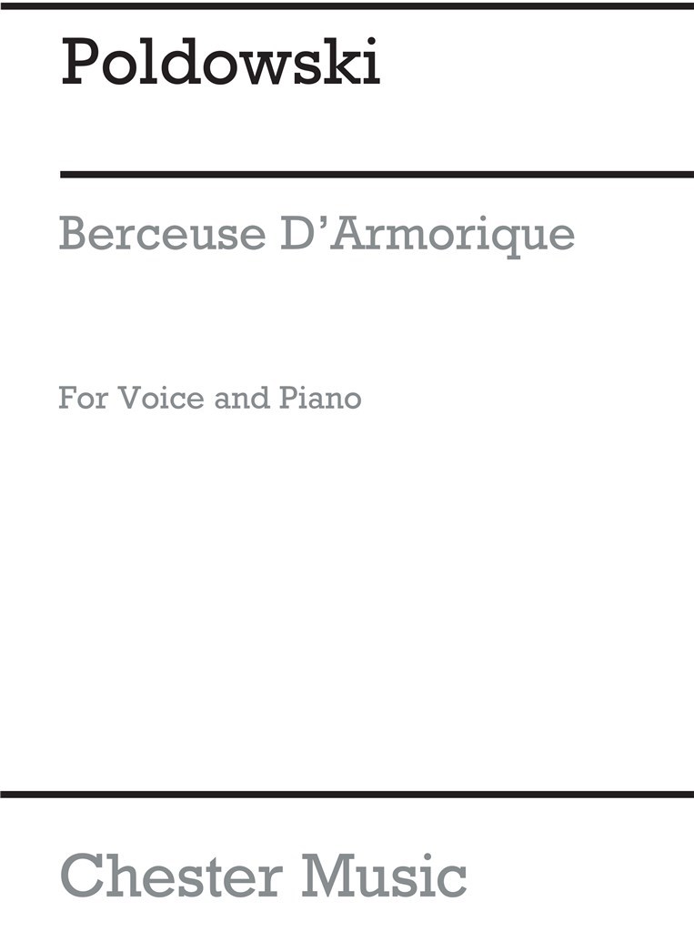 Berceuse D'armorique (Voice And Piano)