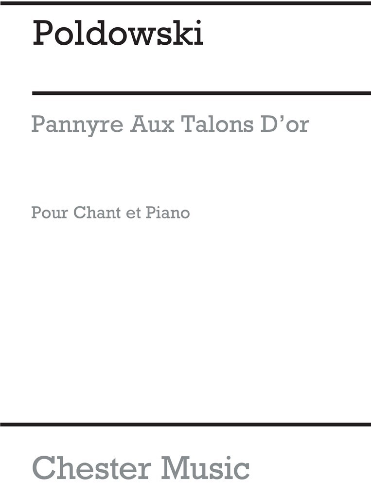 Pannyre Aux Talons D'or for Voice with Piano acc.
