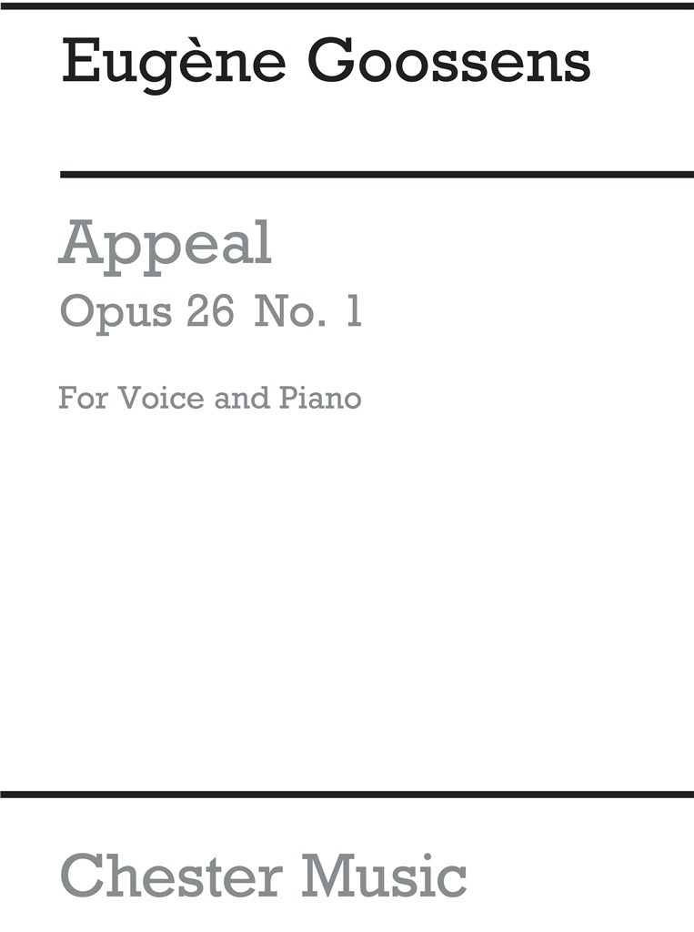 The Appeal from 'Three Songs Op.26'