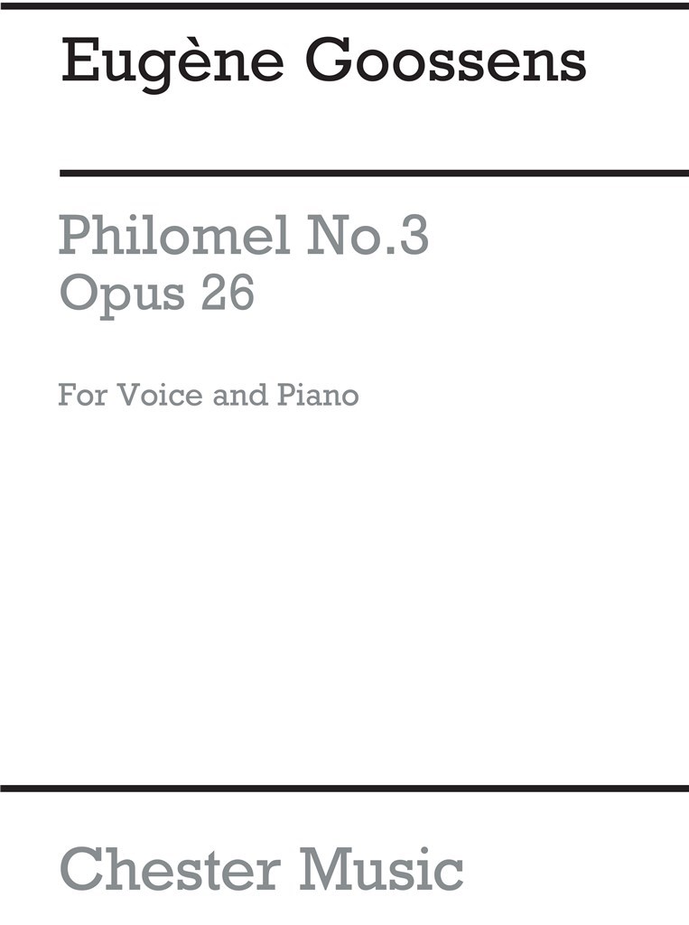 Philomel from 'Three Songs Op.26'