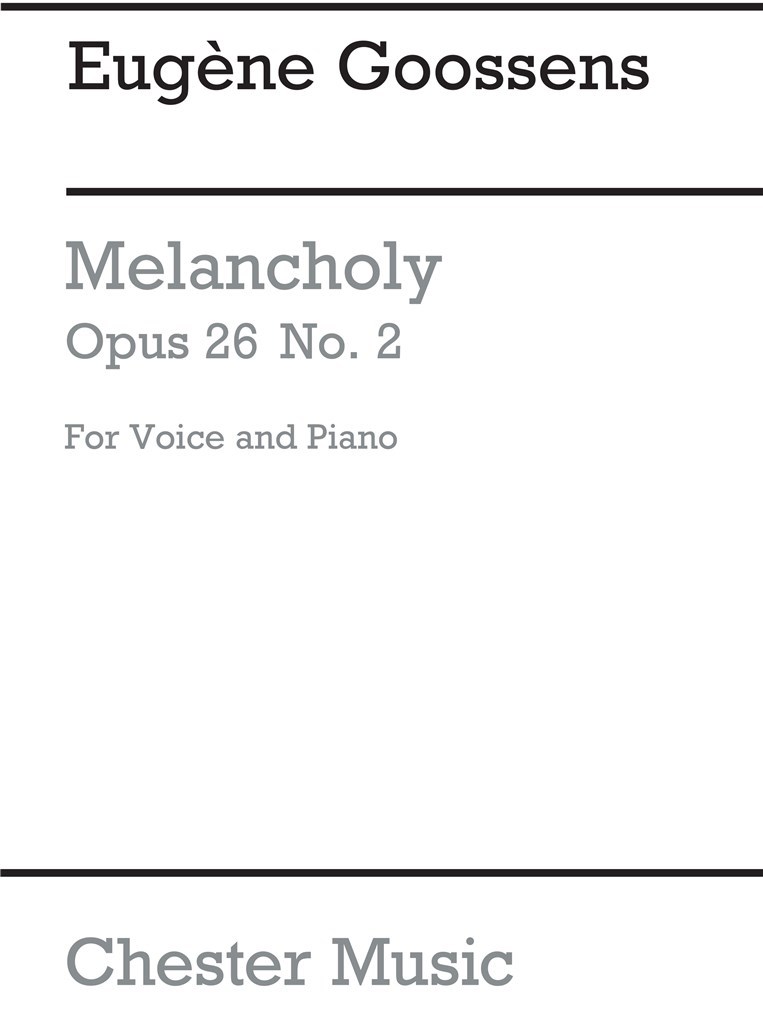 Melancholy from 'Three Songs Op.26'