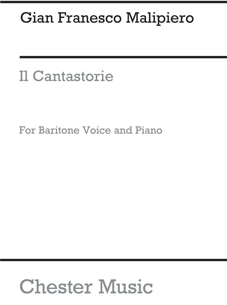 Il Cantastorie Baritone From Sette Canzoni
