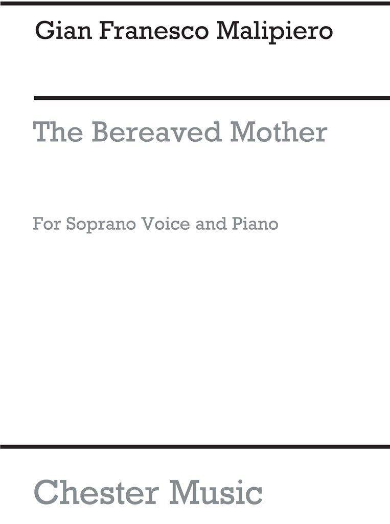 The Bereaved Mother From Sette Canzoni