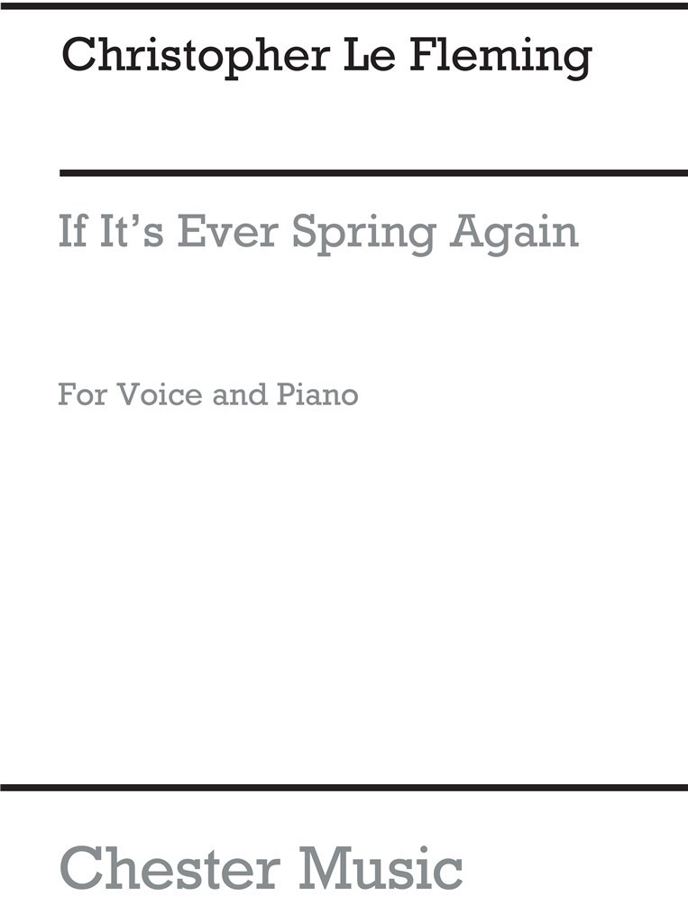 If It's Ever Spring Again