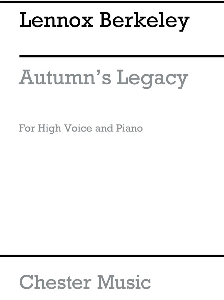 Autumn's Legacy Op.58