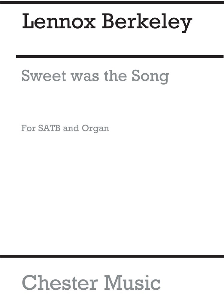 Sweet Was The Song Op.43 No.3