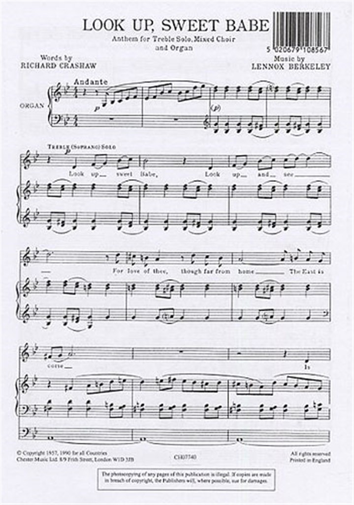 Look Up Sweet Babe Op.43 No.2