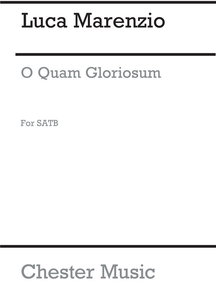 O Quam Gloriosum for SATB Chorus