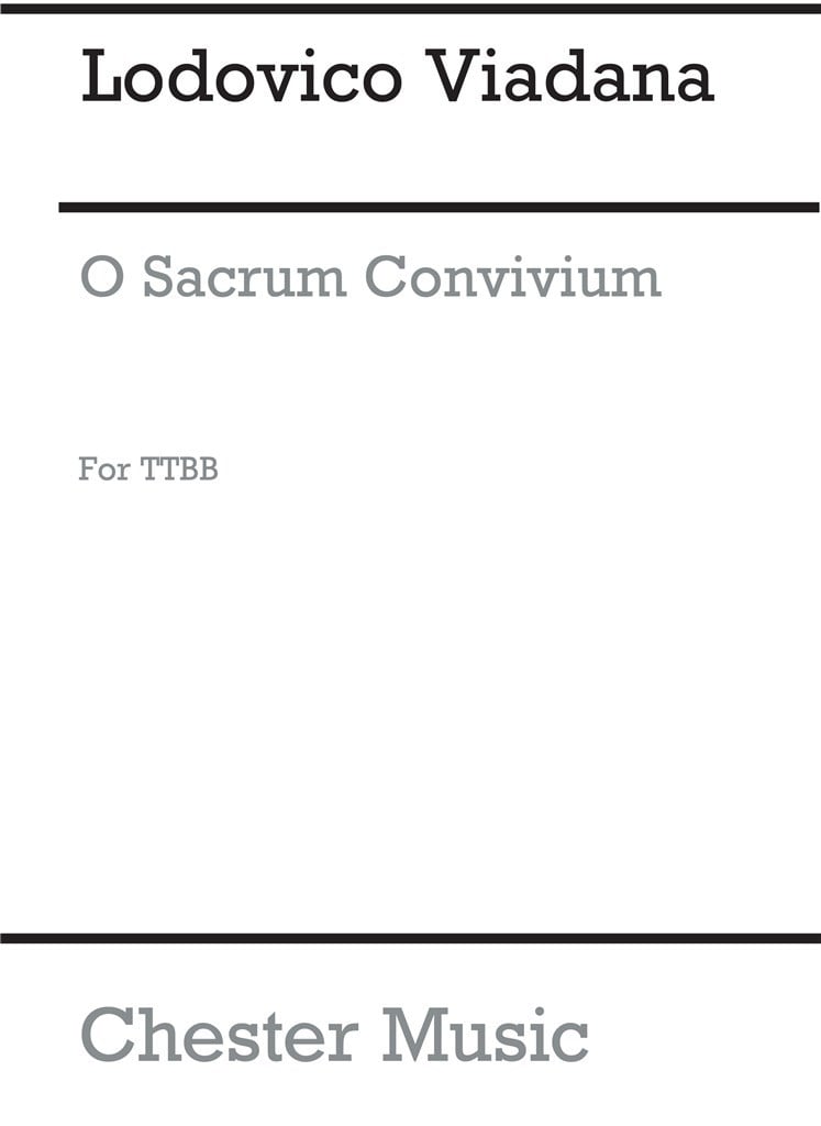 O Sacrum Convivium for TTBB Chorus