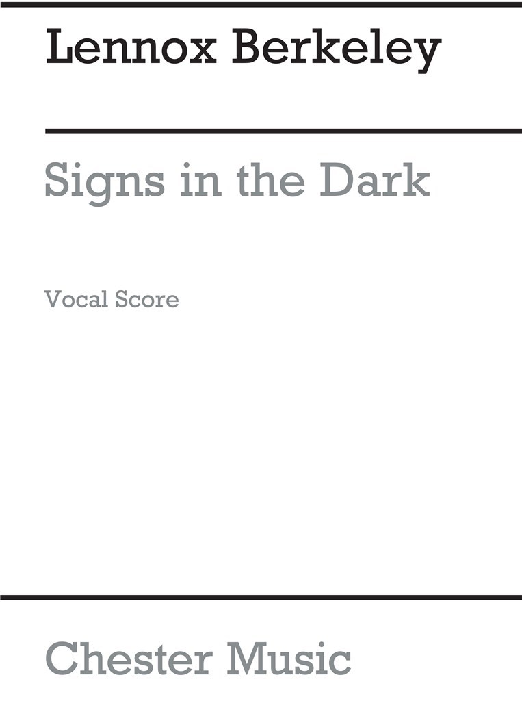 Signs In The Dark Op.69