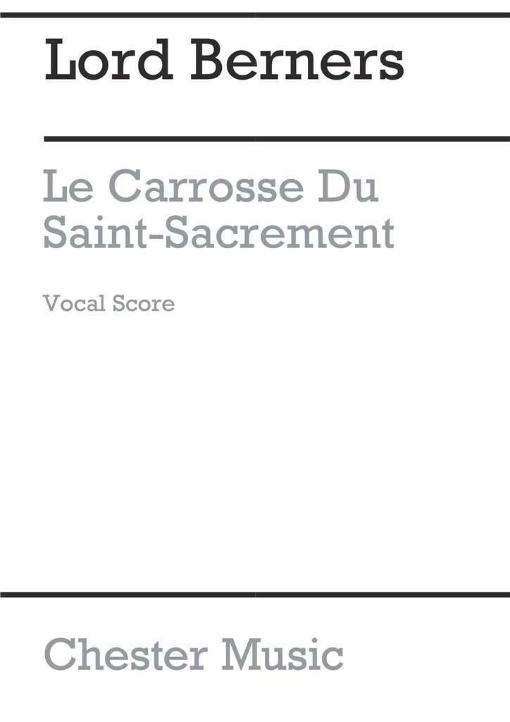 Le Carrosse Du Saint Sacrement
