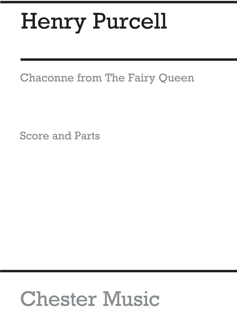 Chaconne From The Fairy Queen