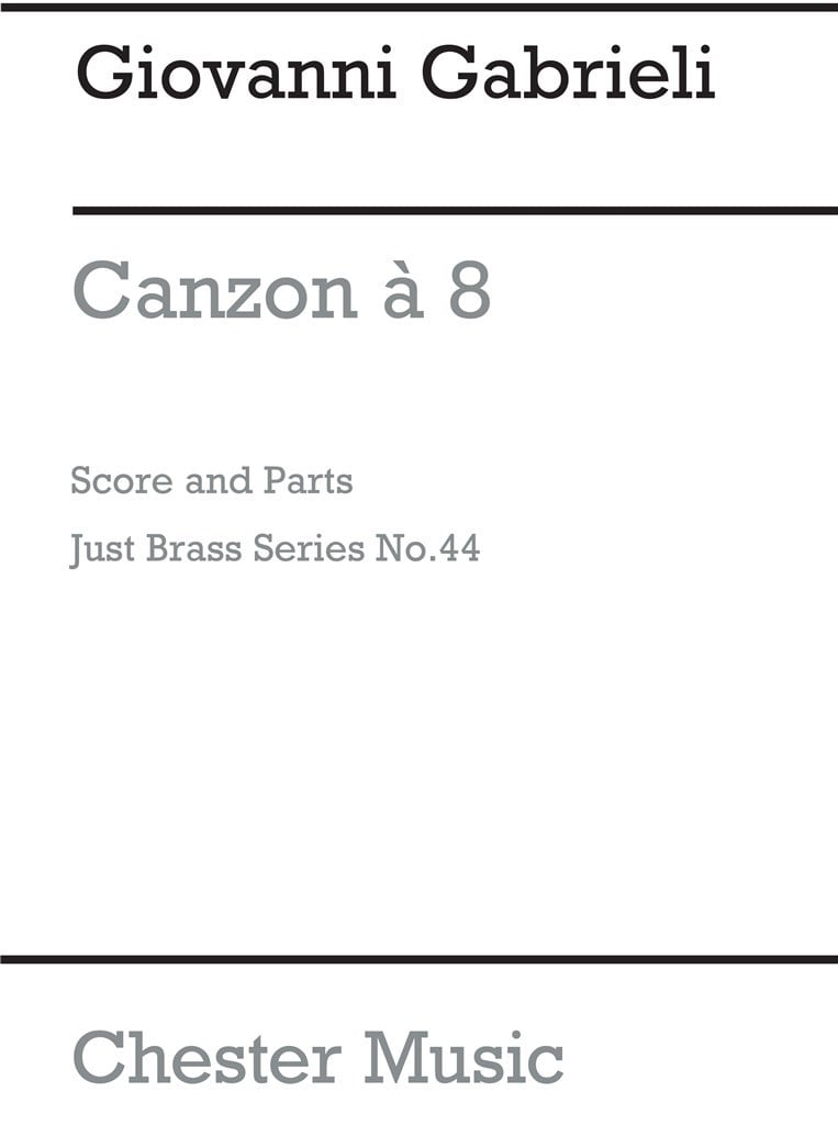 Canzon - Brass Octet (Just Brass No.44)