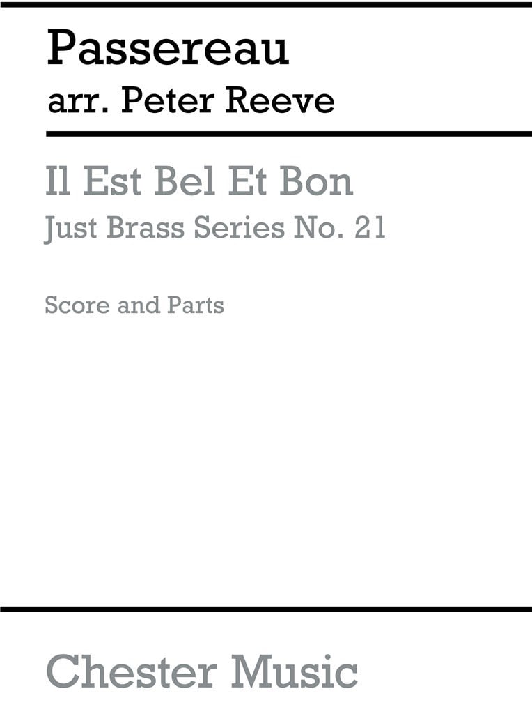 Il Est Bel Et Bon - Brass Quartet