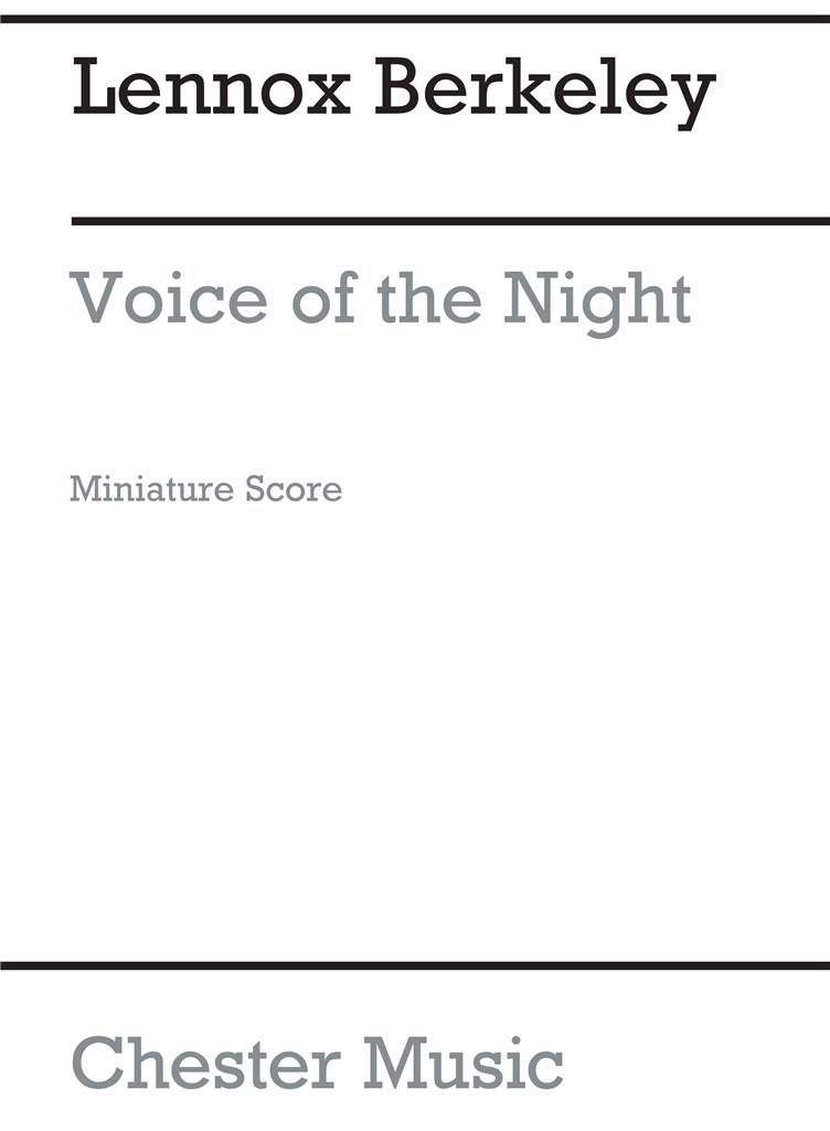 Voices Of The Night Op.86