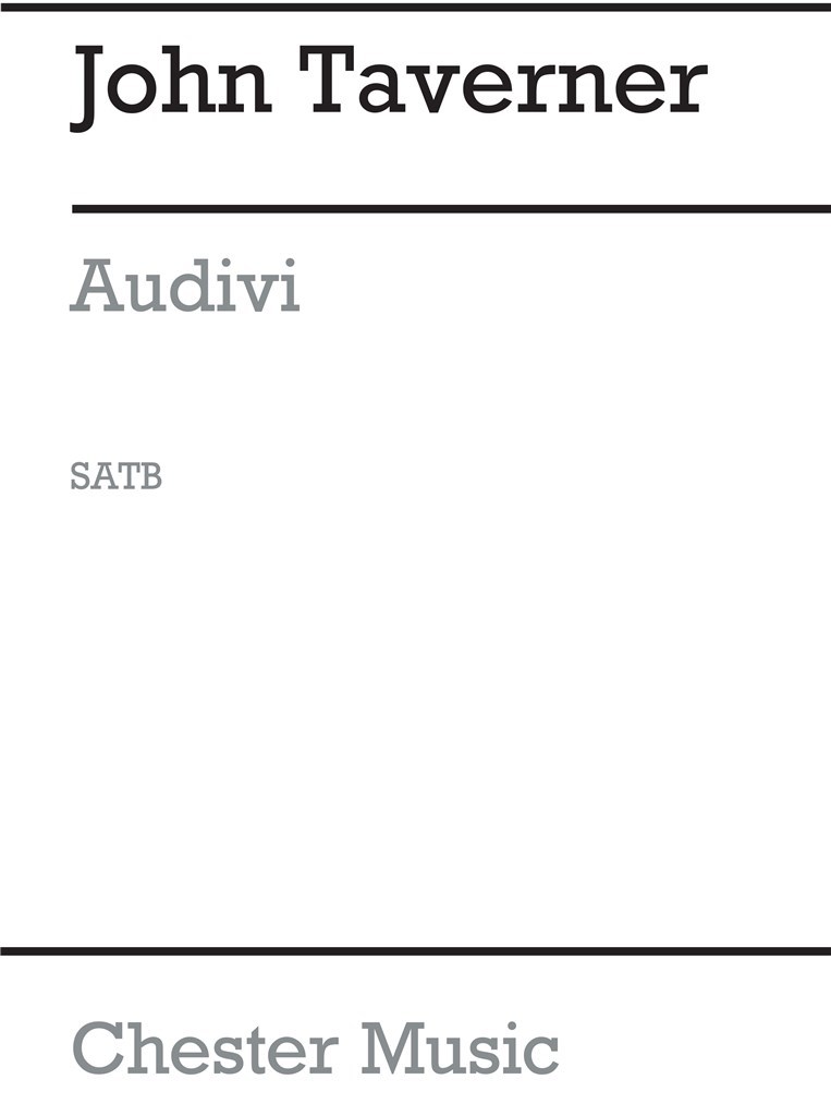 Audivi (From Chester Motet Book 2-english)