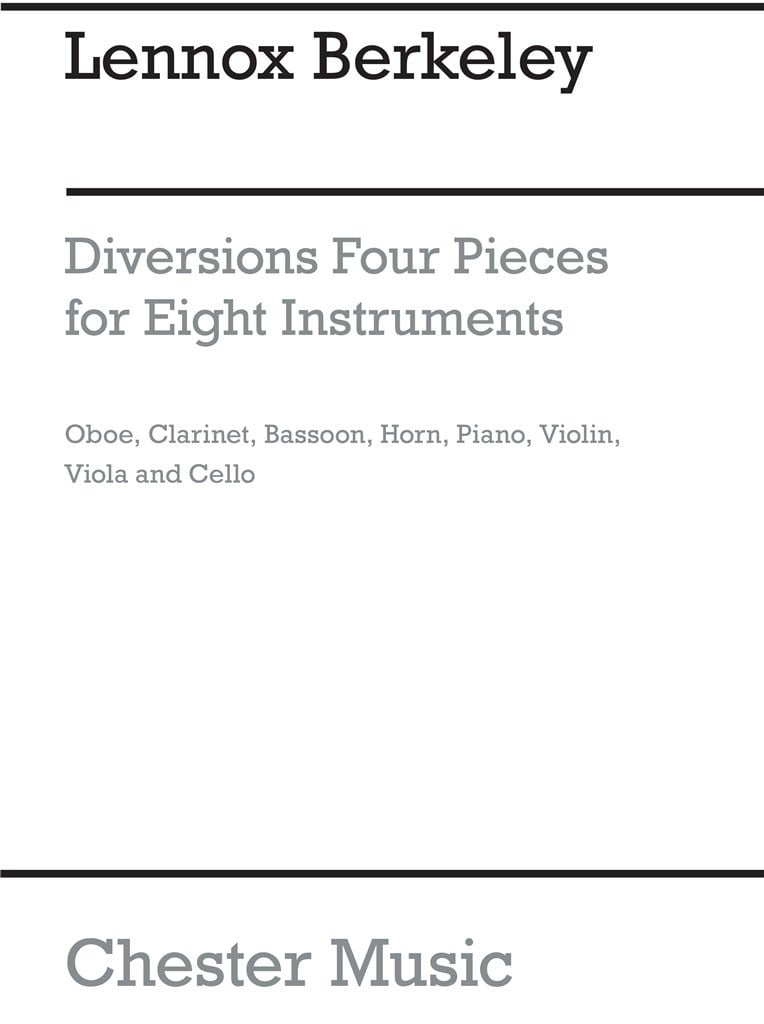 Diversions For 8 Instruments Op. 63