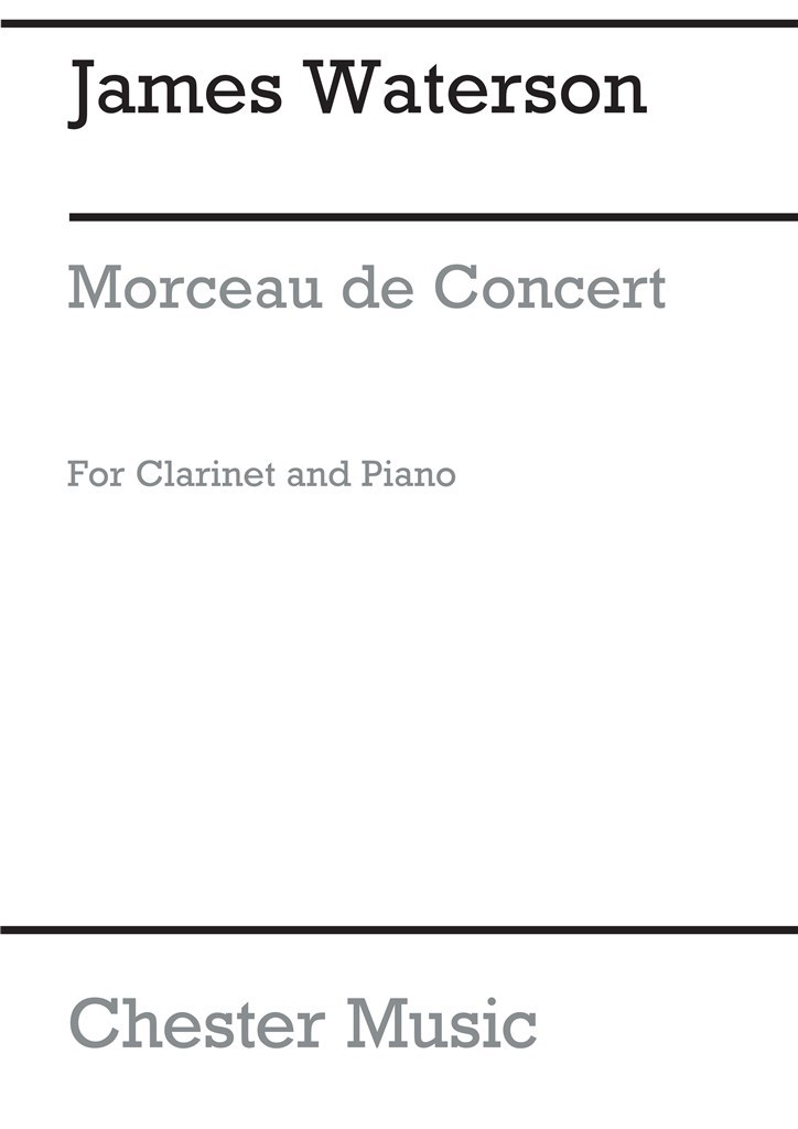 Morceau De Concert For Clarinet And Piano