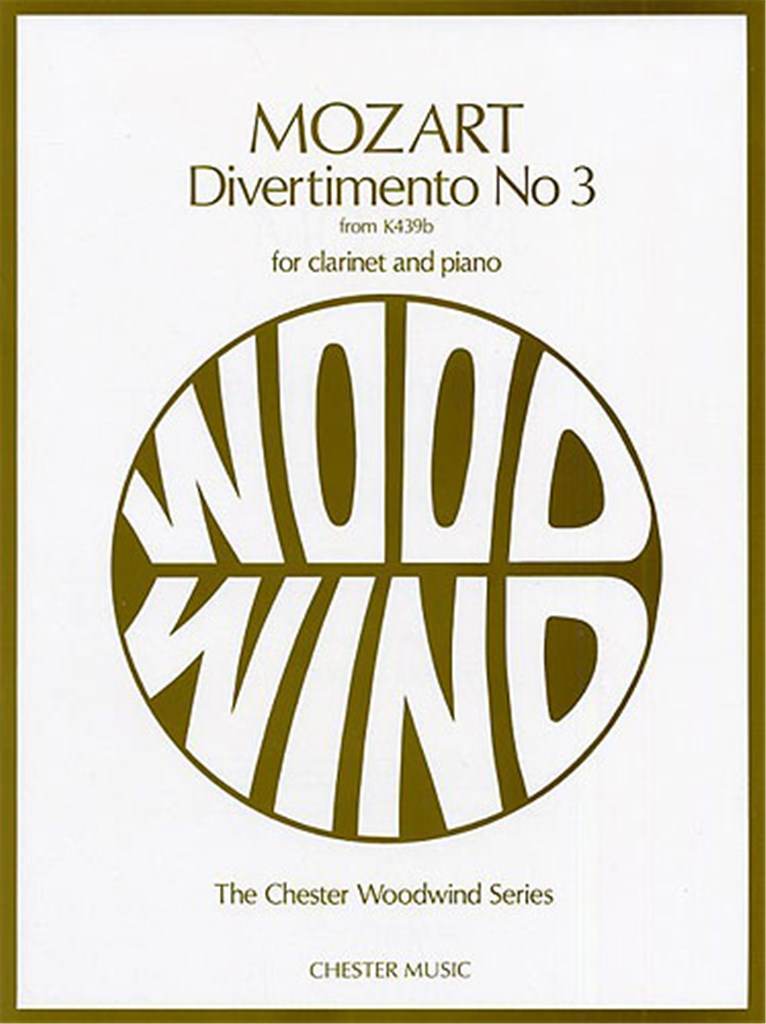 Divertimento No.3 K.439b (Clarinet/Piano)