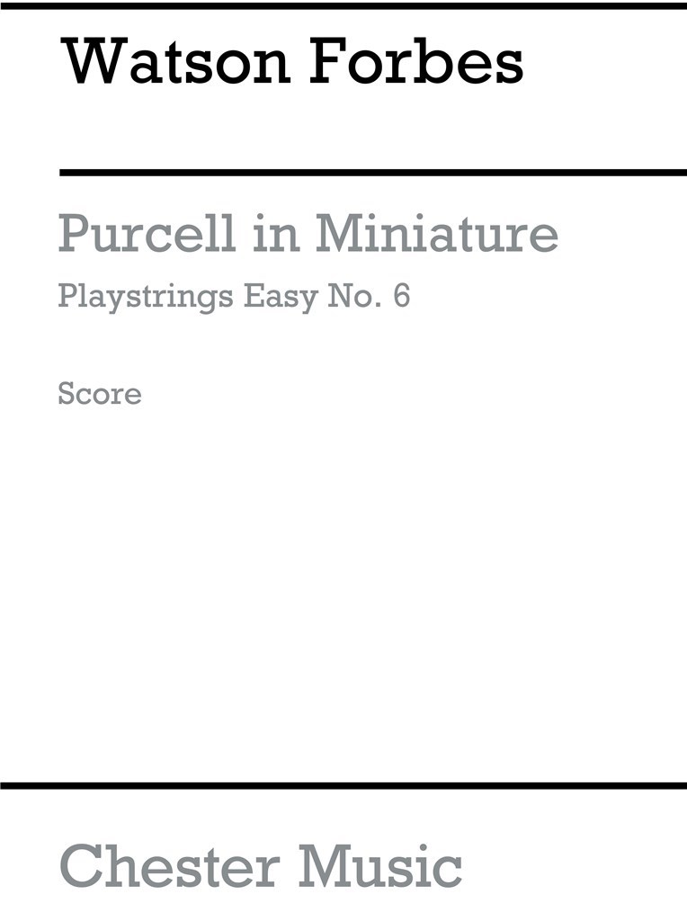 Playstrings Easy No. 6 Purcell In Miniature