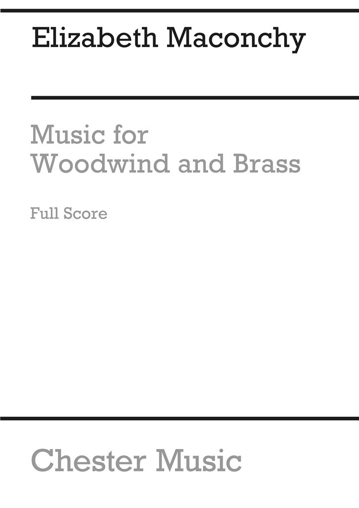 Maconchy Music For Woodwind And Brass (1965) F/s