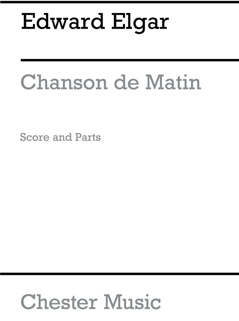 Elgar Chanson De Matin 5 Part