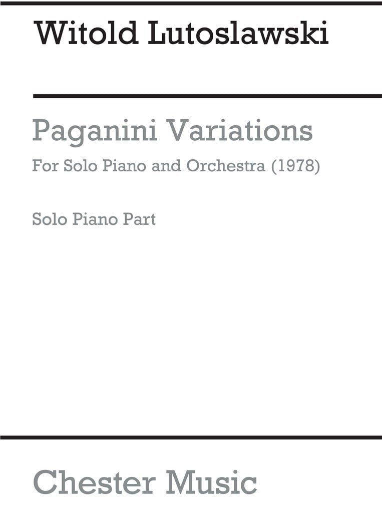 Variations For Solo Piano And Orchestra