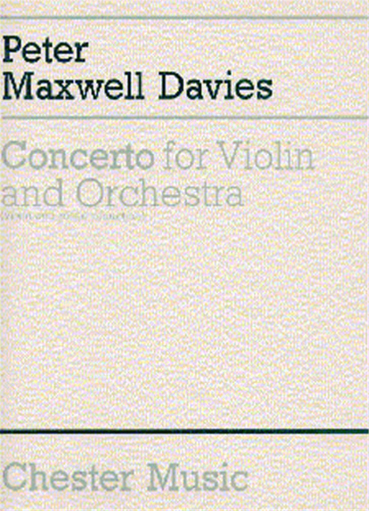 Concerto For Violin And Orchestra