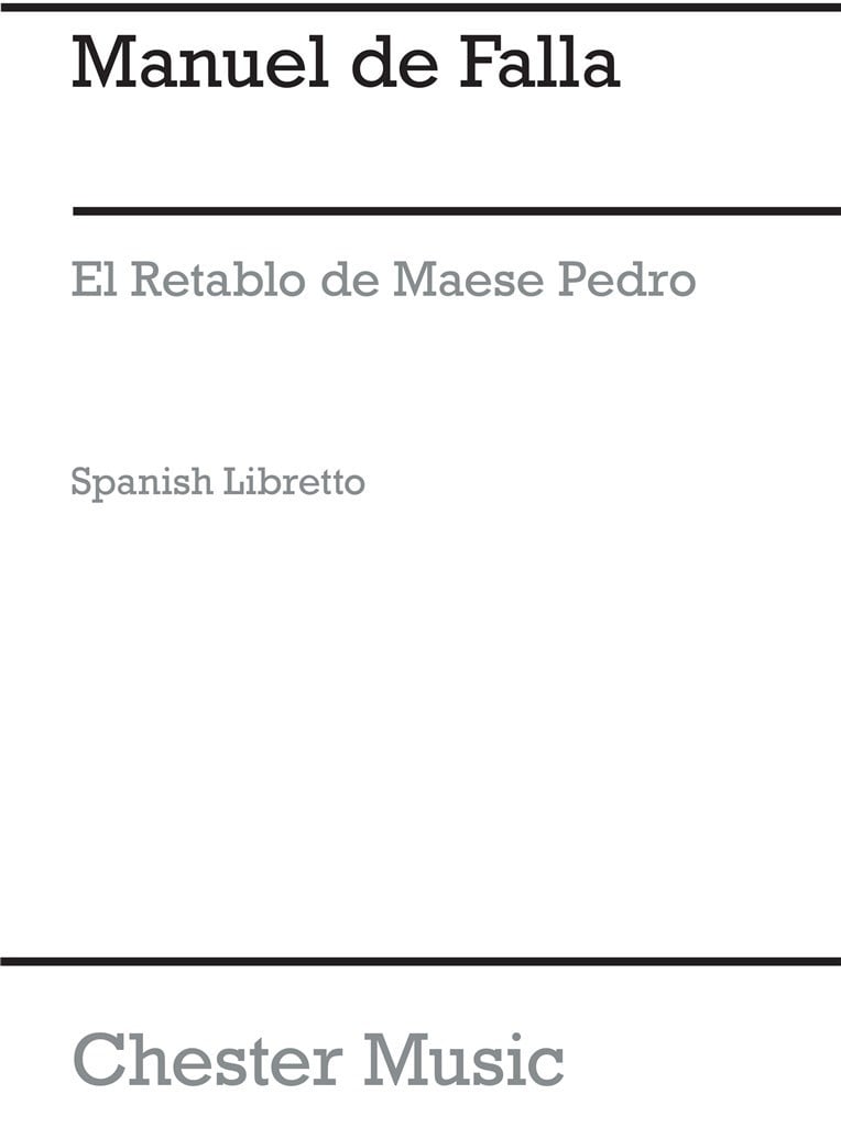 El Retablo De Maese Pedro (Spanish Edition)