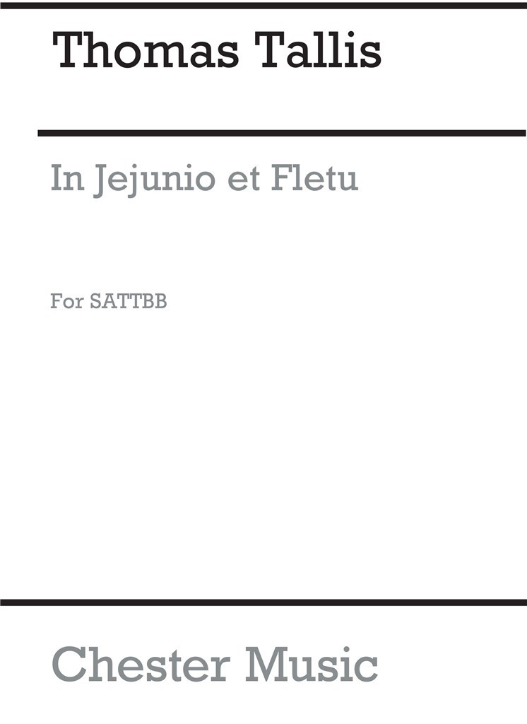 In Jejunio Et Fletu (Sattbb)