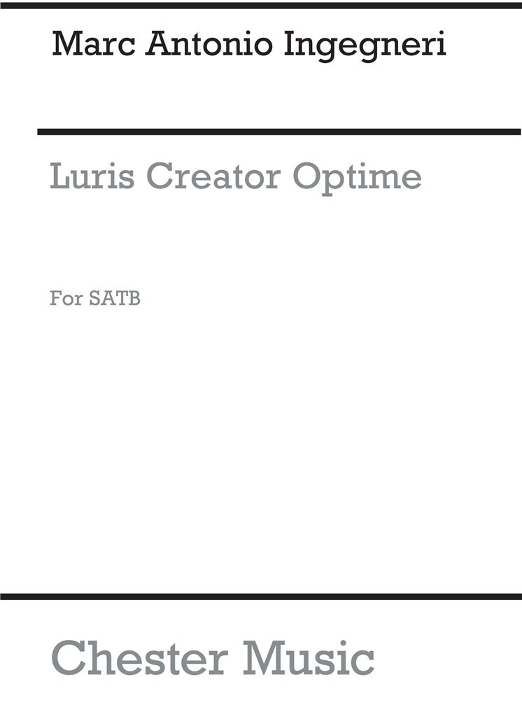 Lucis Creator Optime for SATB Chorus
