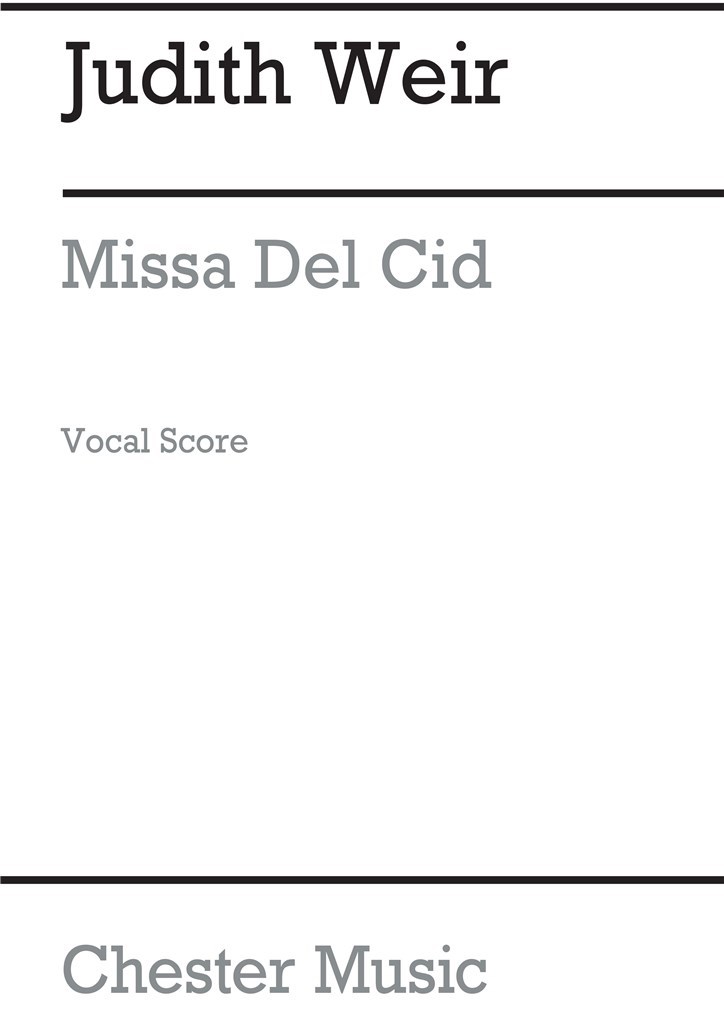 Missa Del Cid For Speaker And Chorus