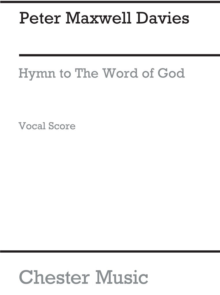 Hymn To The Word Of God