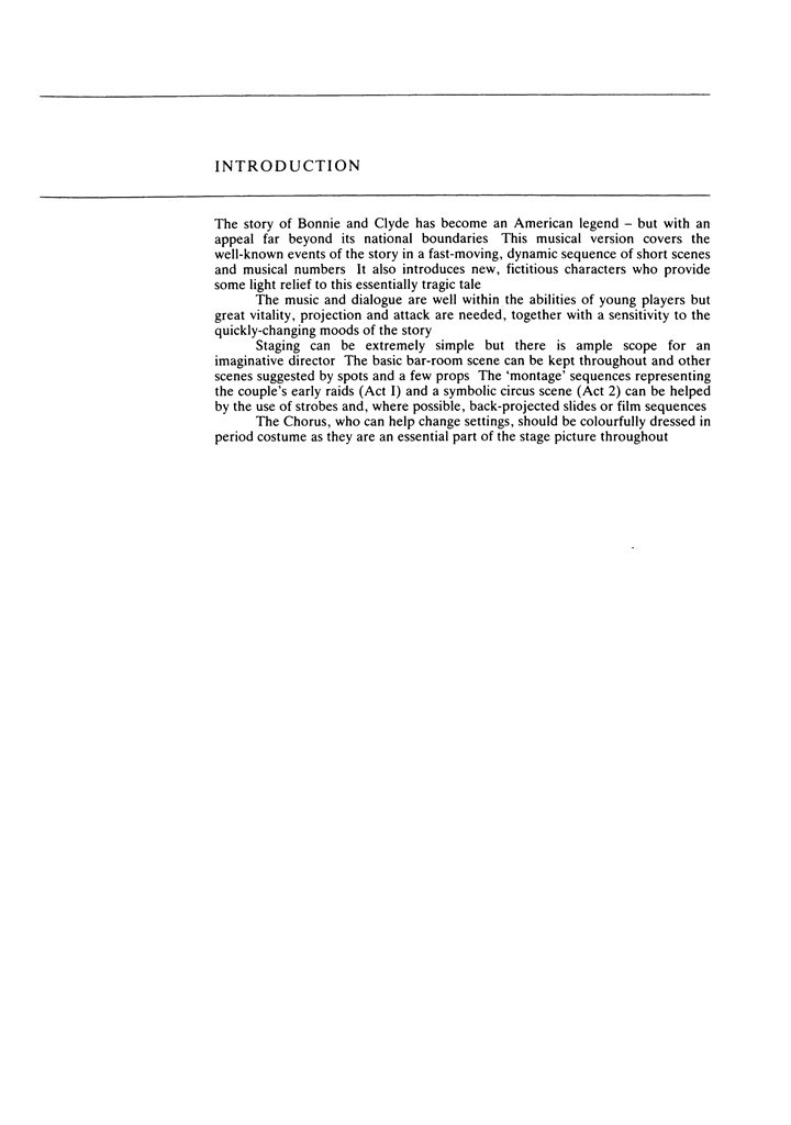Bonnie And Clyde (Script)