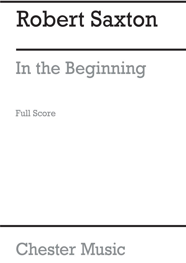 In The Beginning