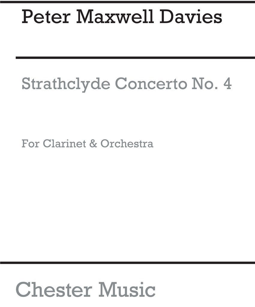 Strathclyde Concerto No. 4 (Clarinet Part)