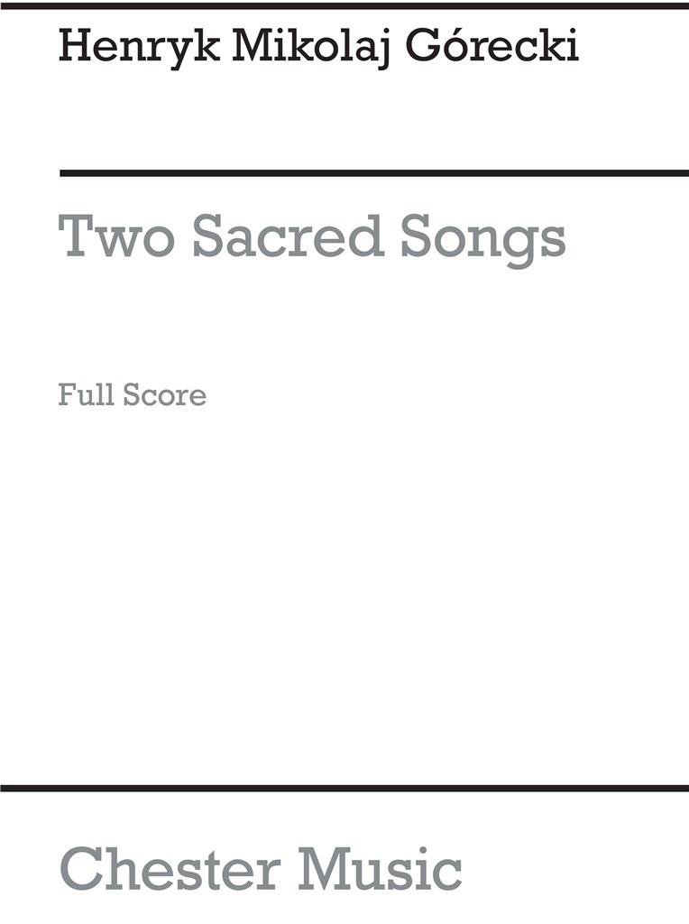 2 Sacred Songs Op.33