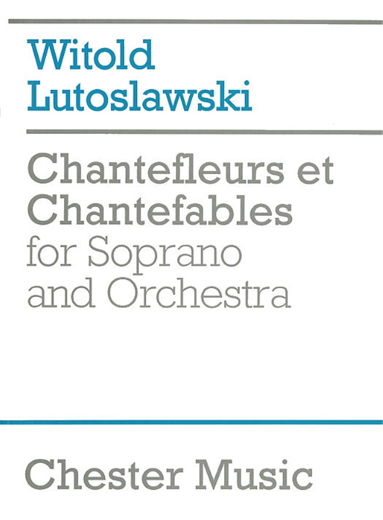 Chantefleurs Et Chantefables