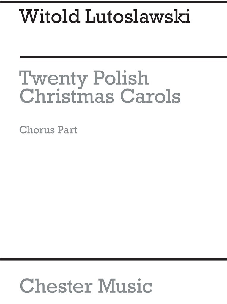 Twenty Polish Christmas Carols Chorus Part