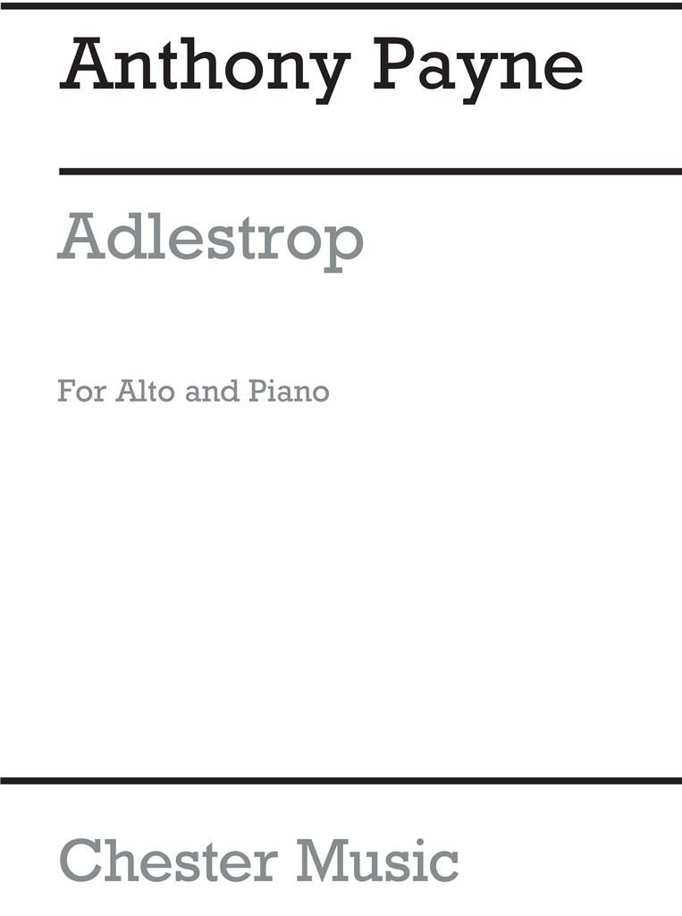 Adlestrop for Soprano and Piano (A4 Score)