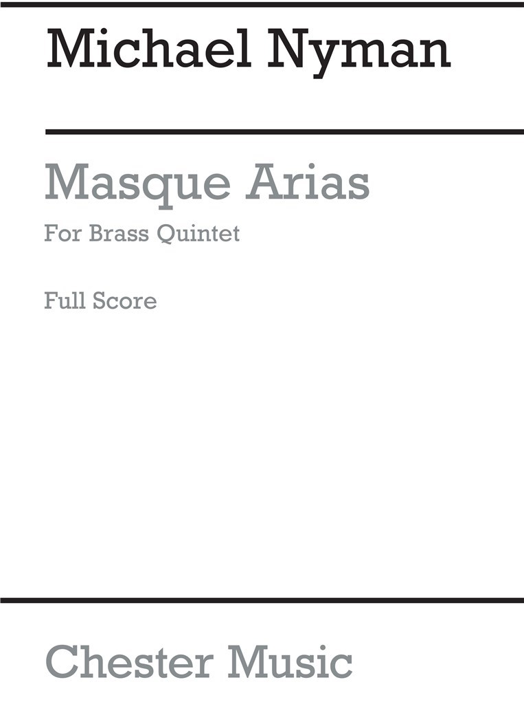 Masque Arias For Brass Quintet