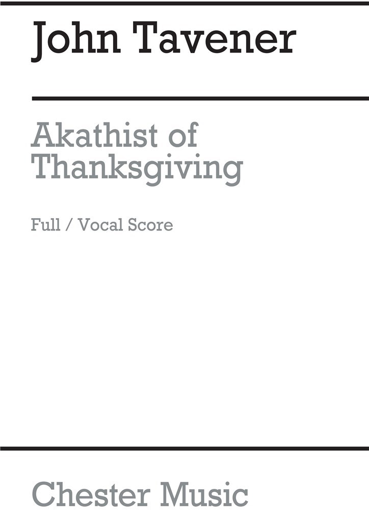 Akathist Of Thanksgiving