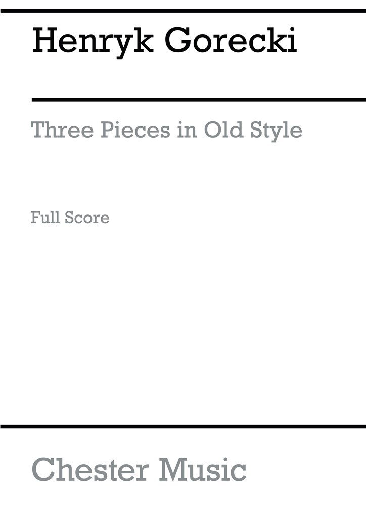 Three Pieces In Old Style
