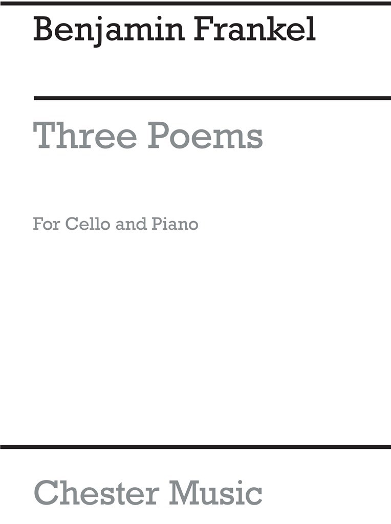 Three Poems for Cello and Piano