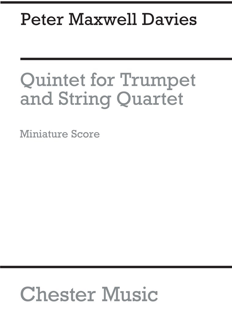 Quintet For Trumpet And String Quartet