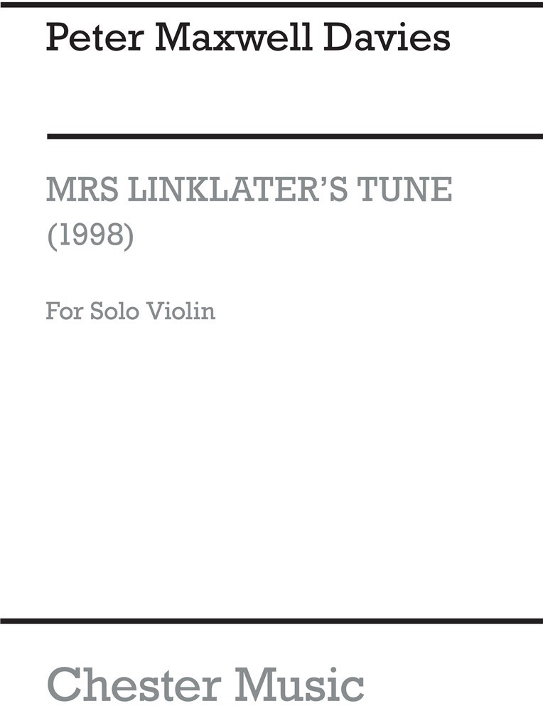 Mrs Linklater's Tune (Solo Violin)