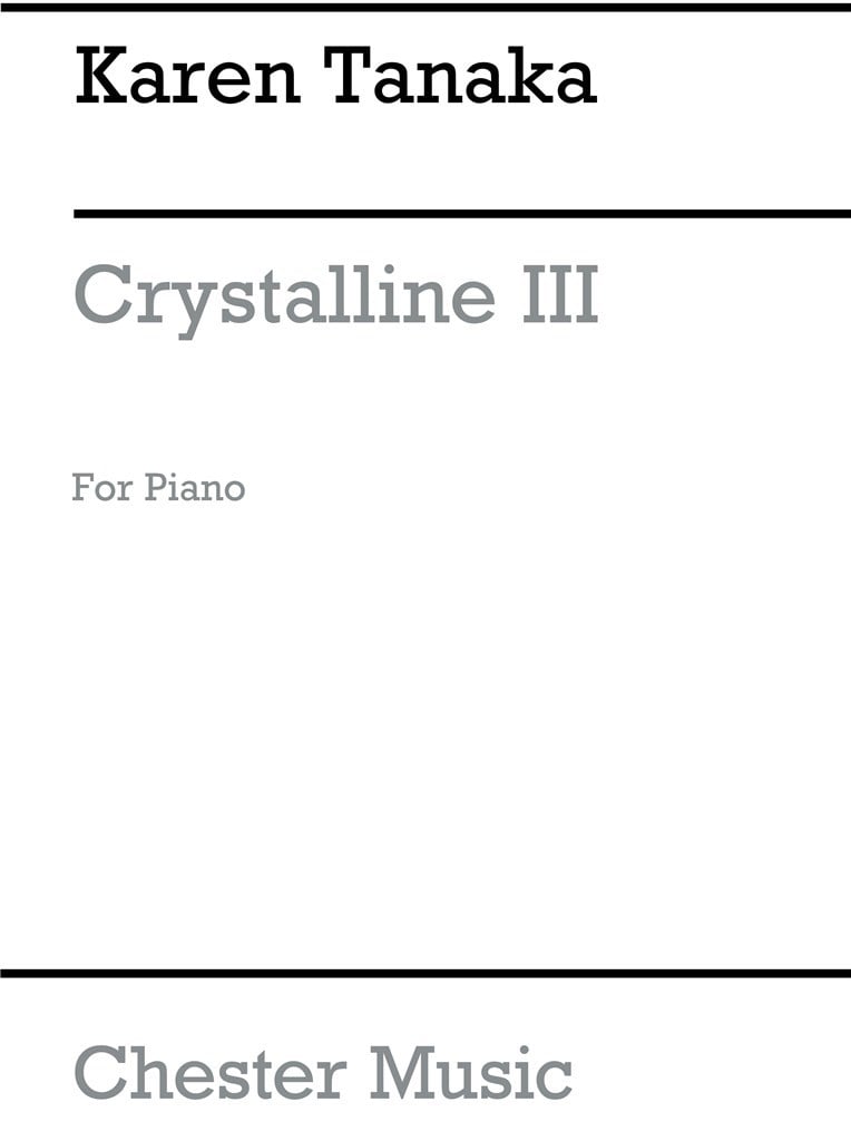 Crystalline III For Piano