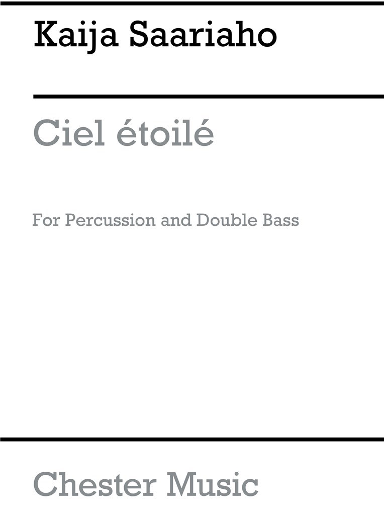 Ciel Etoile For Percussion And Double Bass
