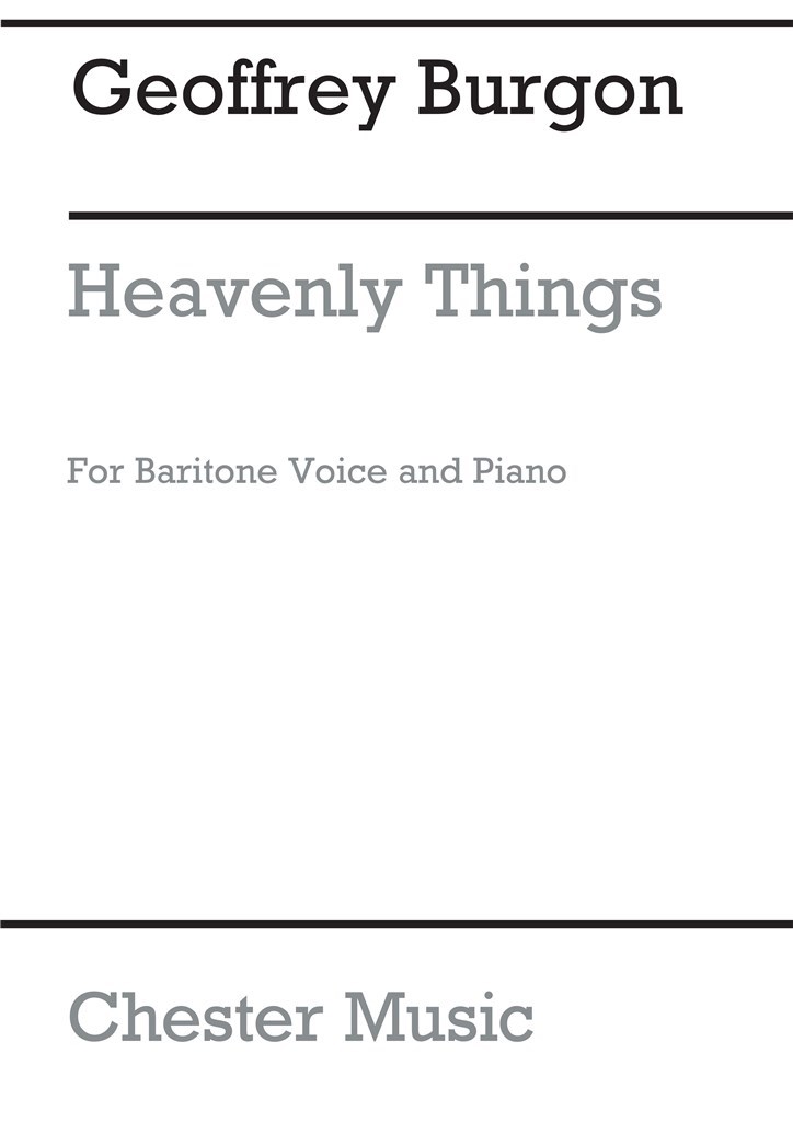 Heavenly Things for Baritone And Piano
