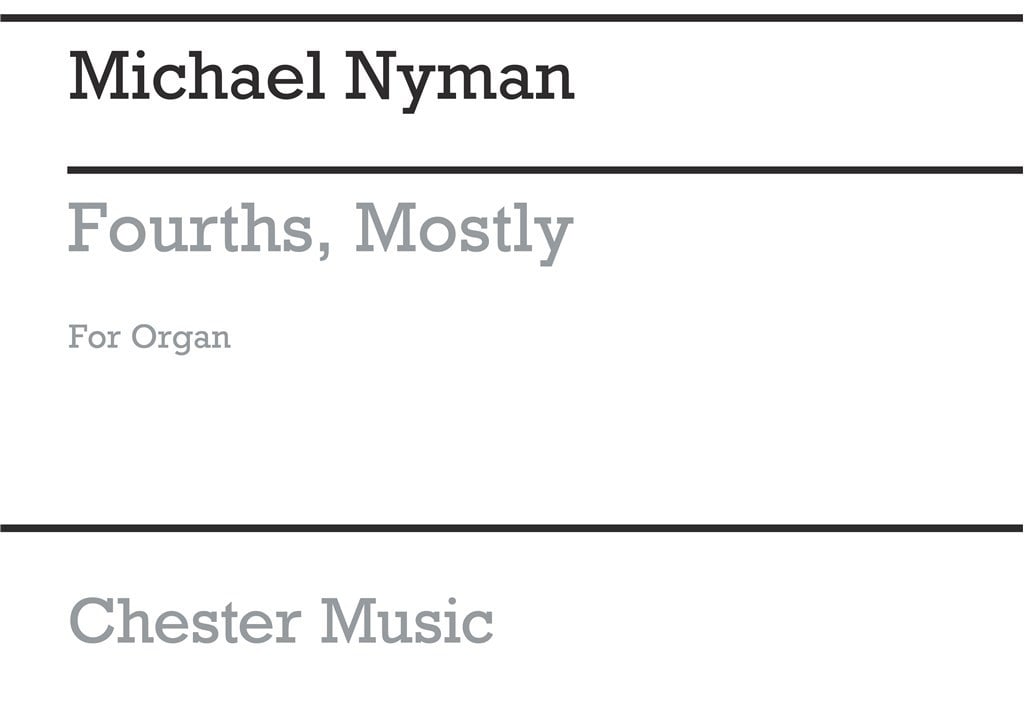 Fourths Mostly For Organ Solo